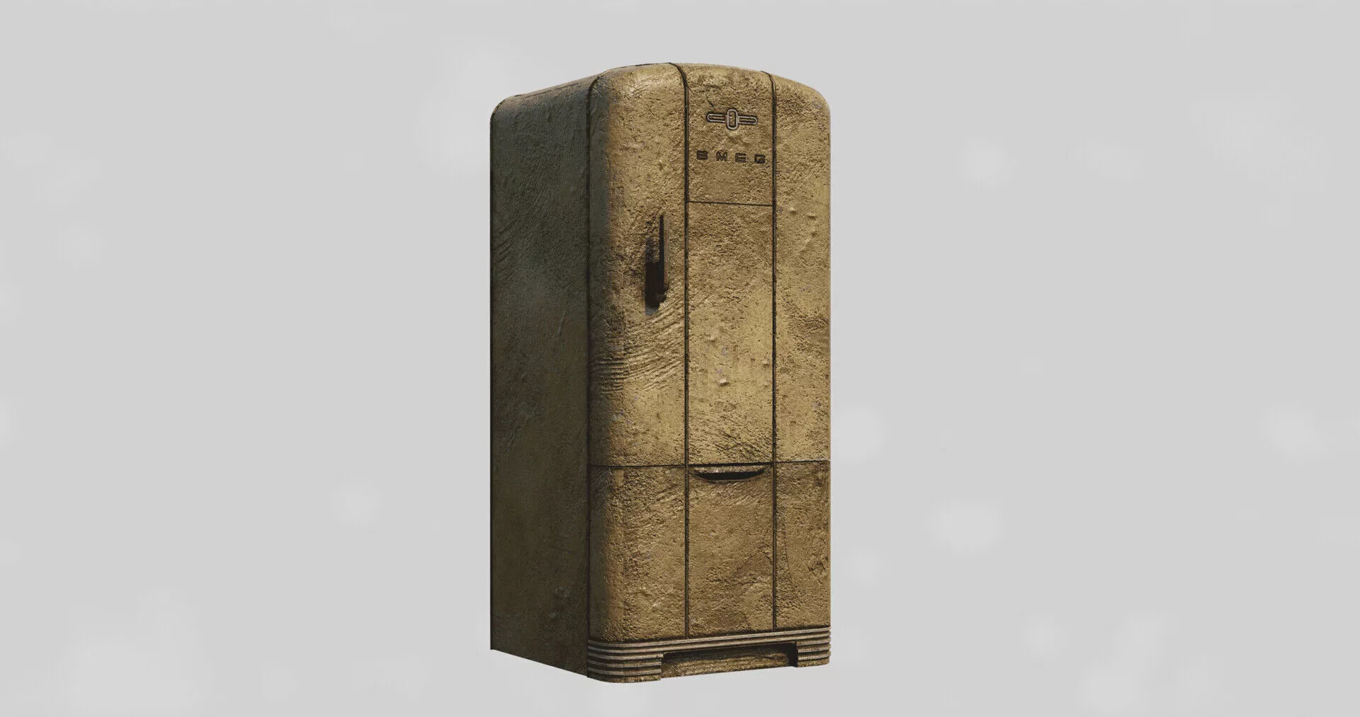 Old Fridge Free low-poly 3D model