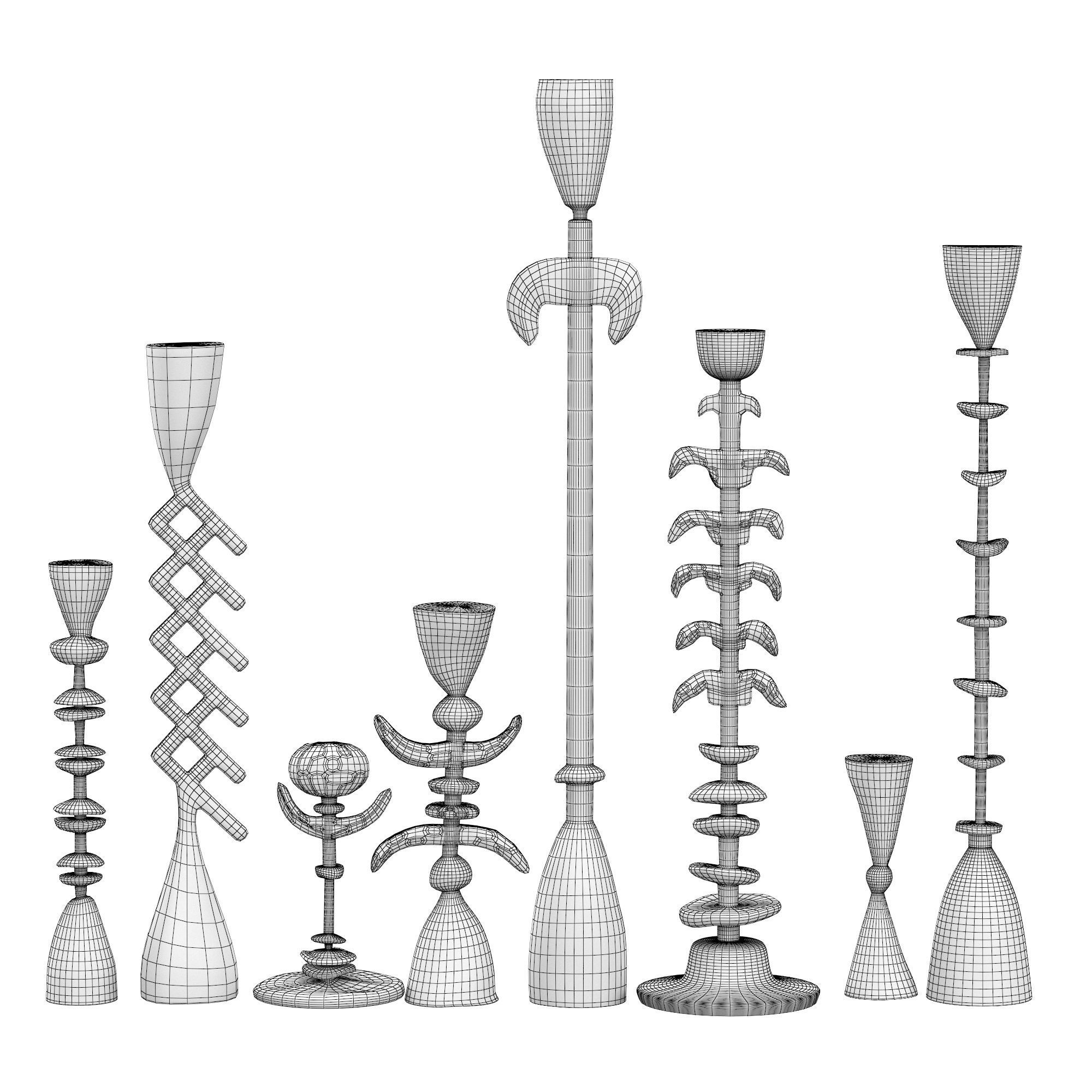 Gene Summer Candlestick 3D model_8
