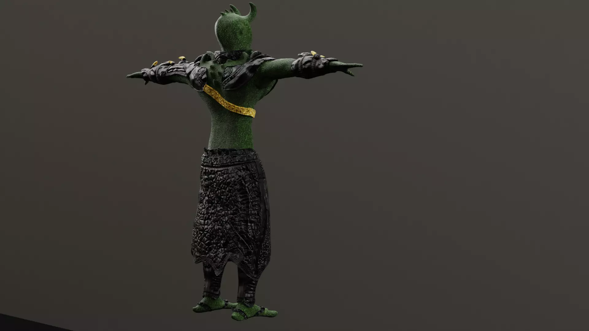 ready for game character Low-poly 3D model_0