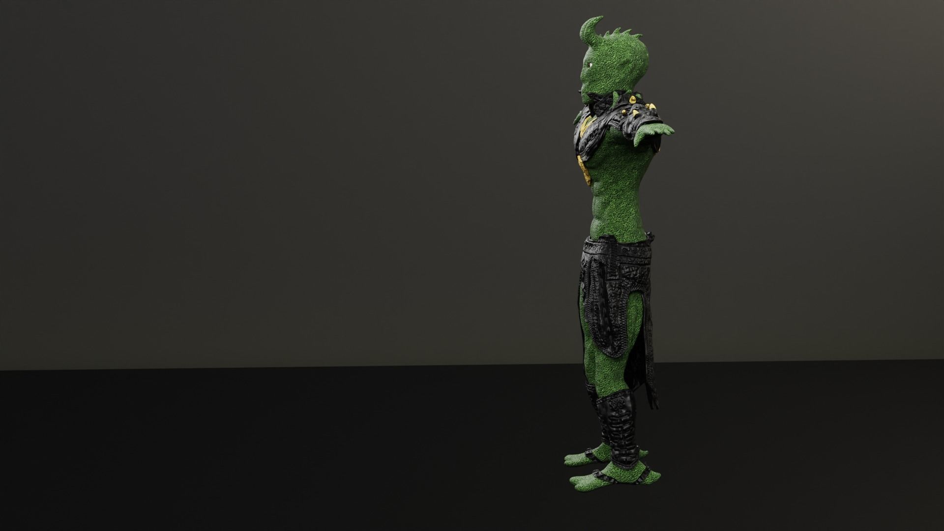 ready for game character Low-poly 3D model_3