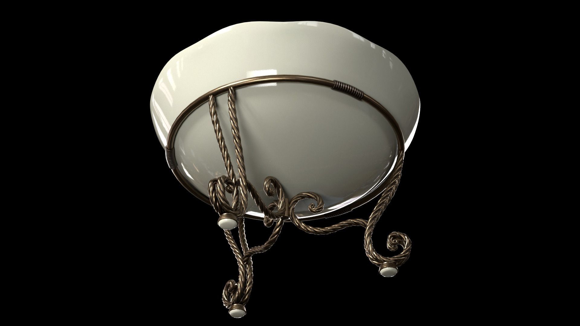 Vintage Bowl 3D model_5