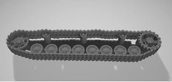 panzer 4 tracks version H J 3D print model