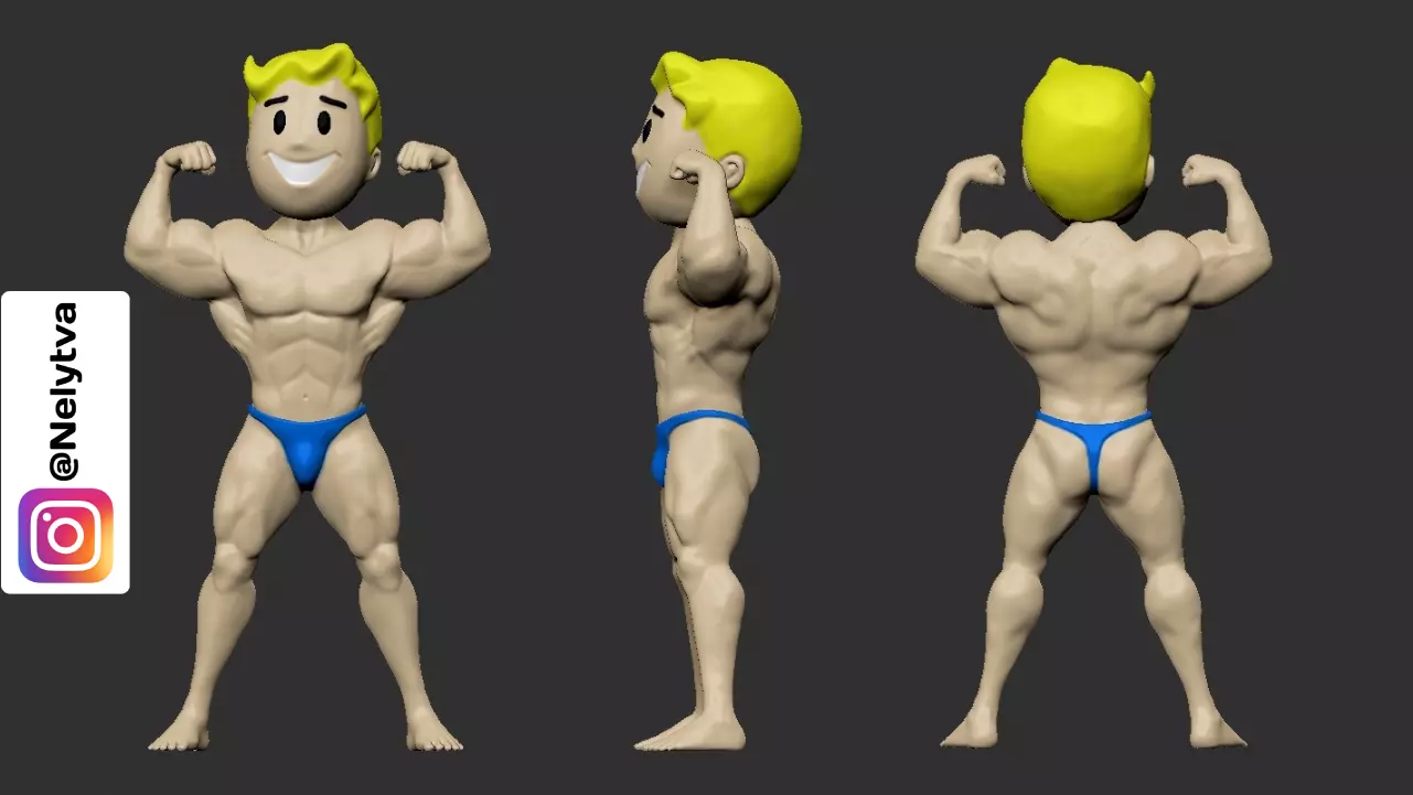 Fallout 4 Strength 3D print model