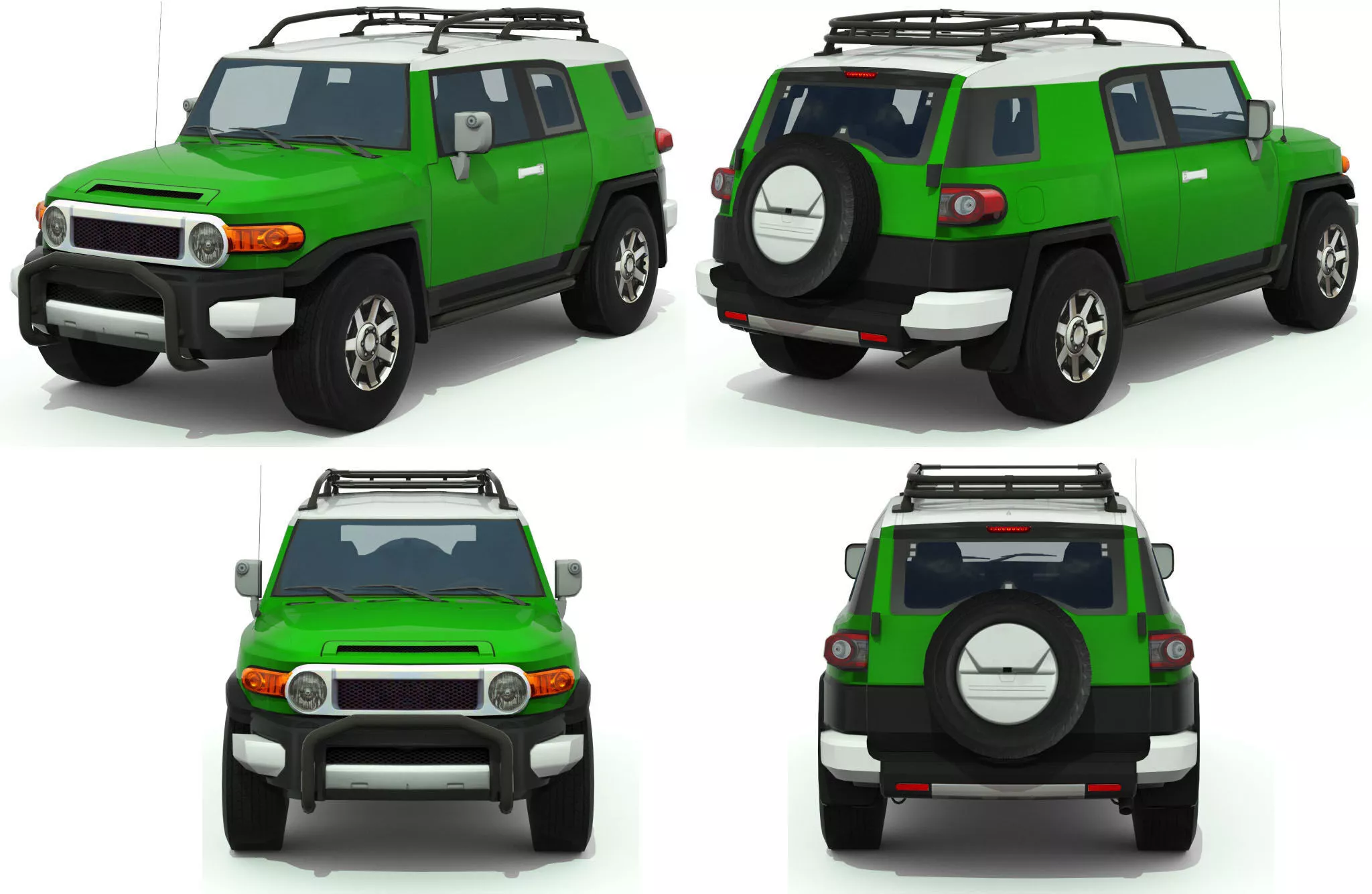 cars pack Low-poly 3D model