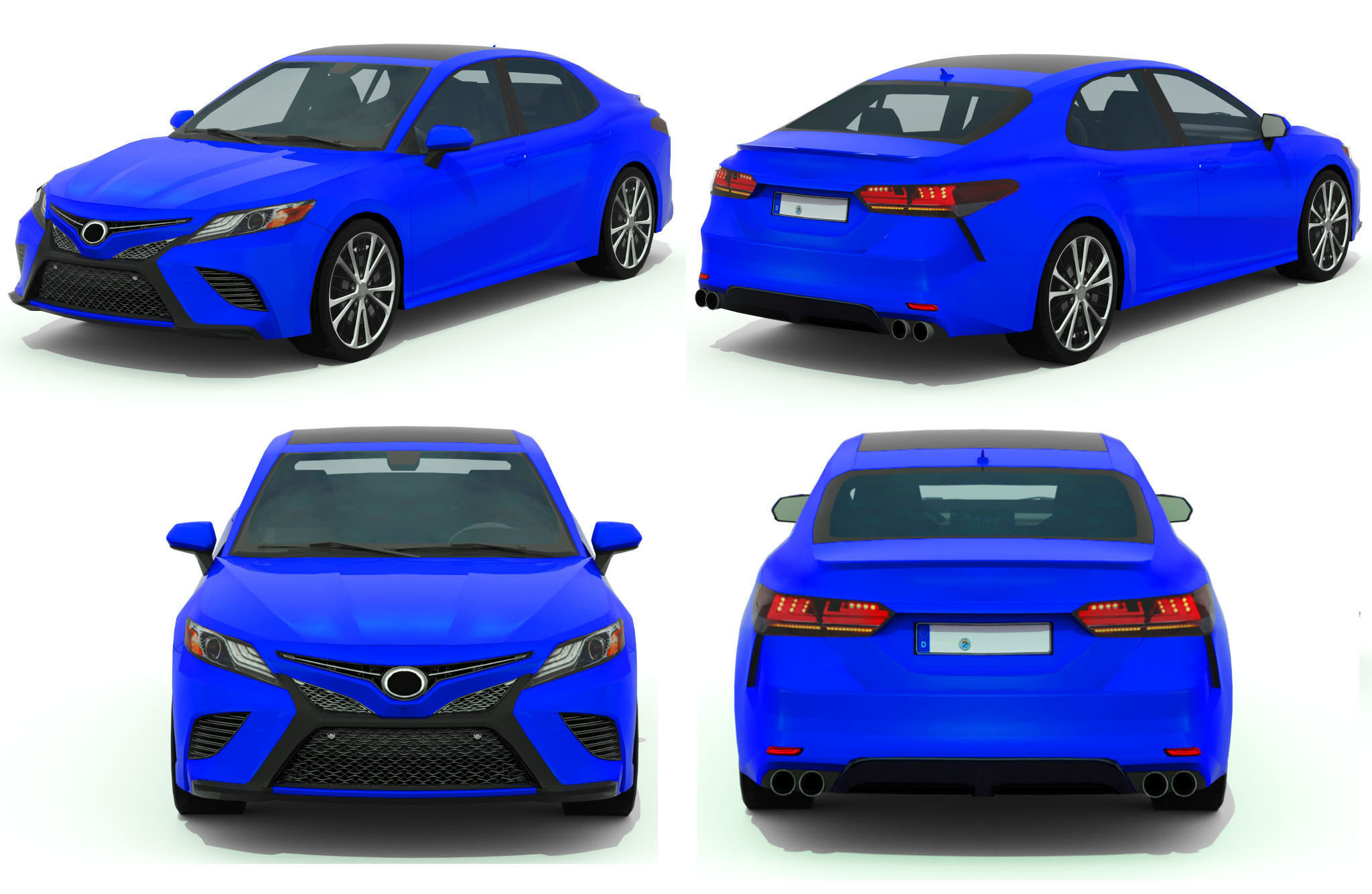 cars pack  Low-poly 3D model_19