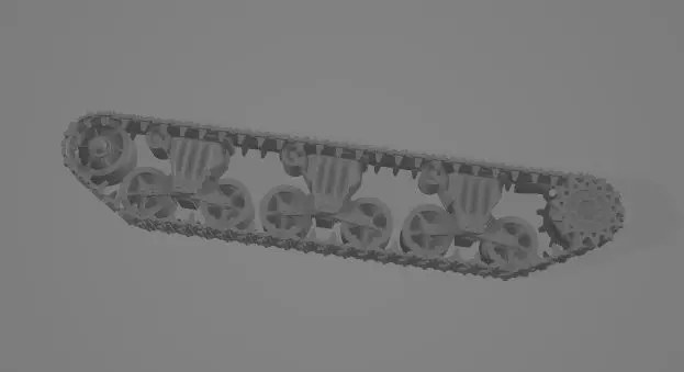 m10 Sherman tank Tracks 3D print model_0