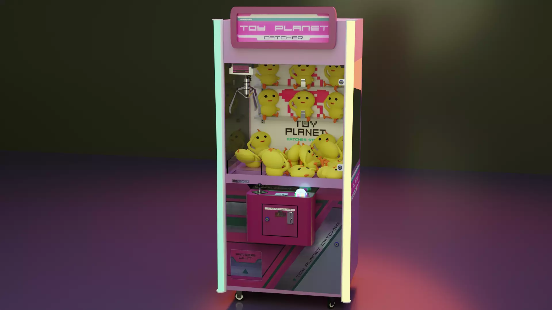 Toy Planet Claw Machine Low-poly 3D model