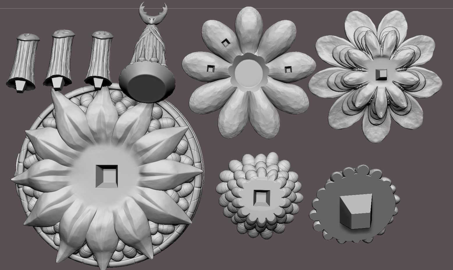 Hollow Knight The City of Tears Statue 3D print model_7