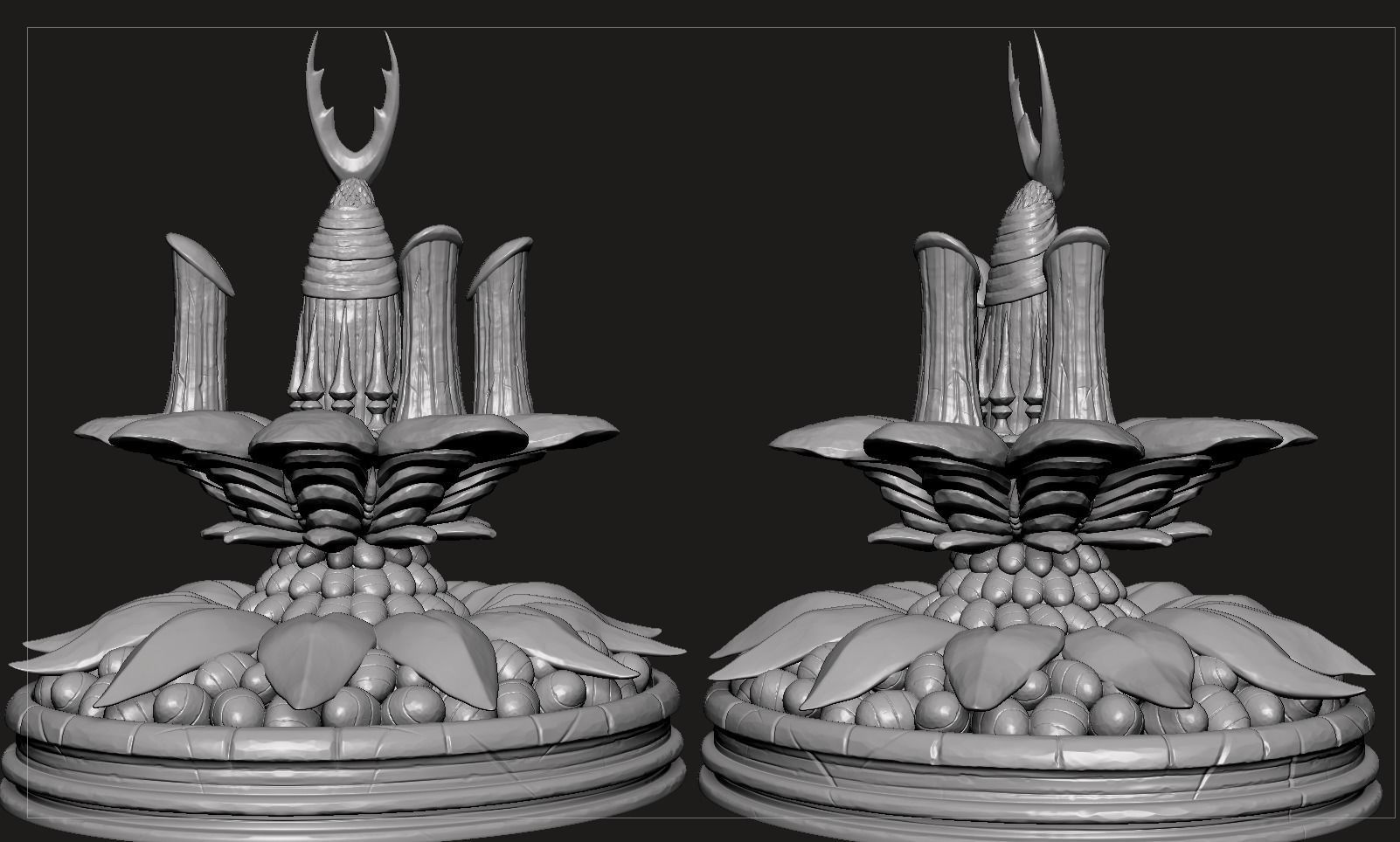 Hollow Knight The City of Tears Statue 3D print model_10