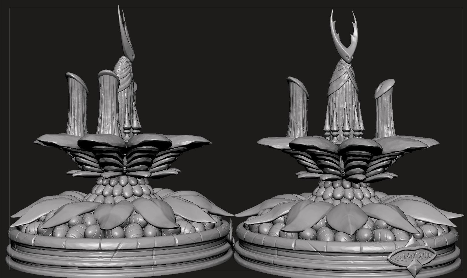 Hollow Knight The City of Tears Statue 3D print model_11