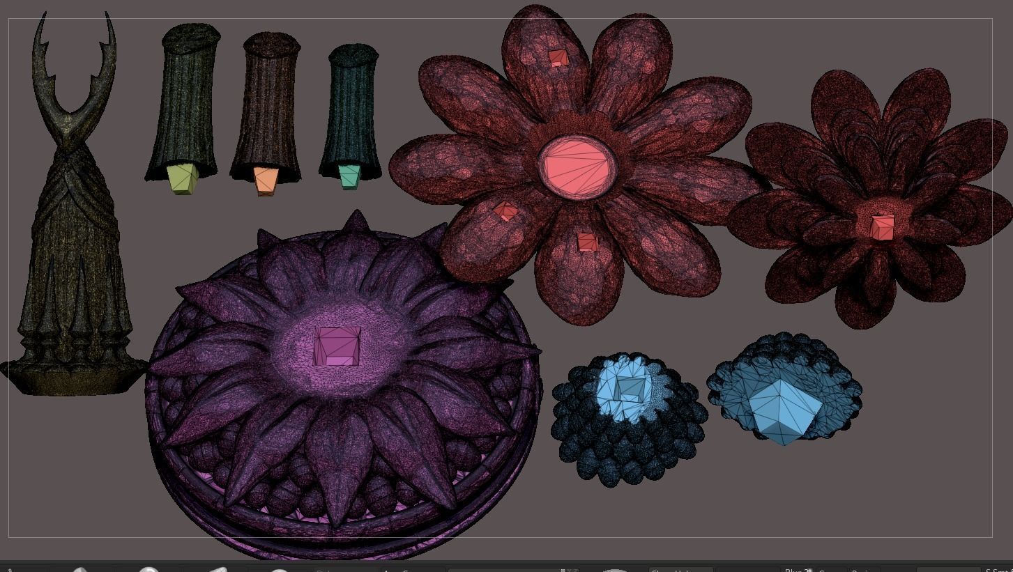 Hollow Knight The City of Tears Statue 3D print model_15