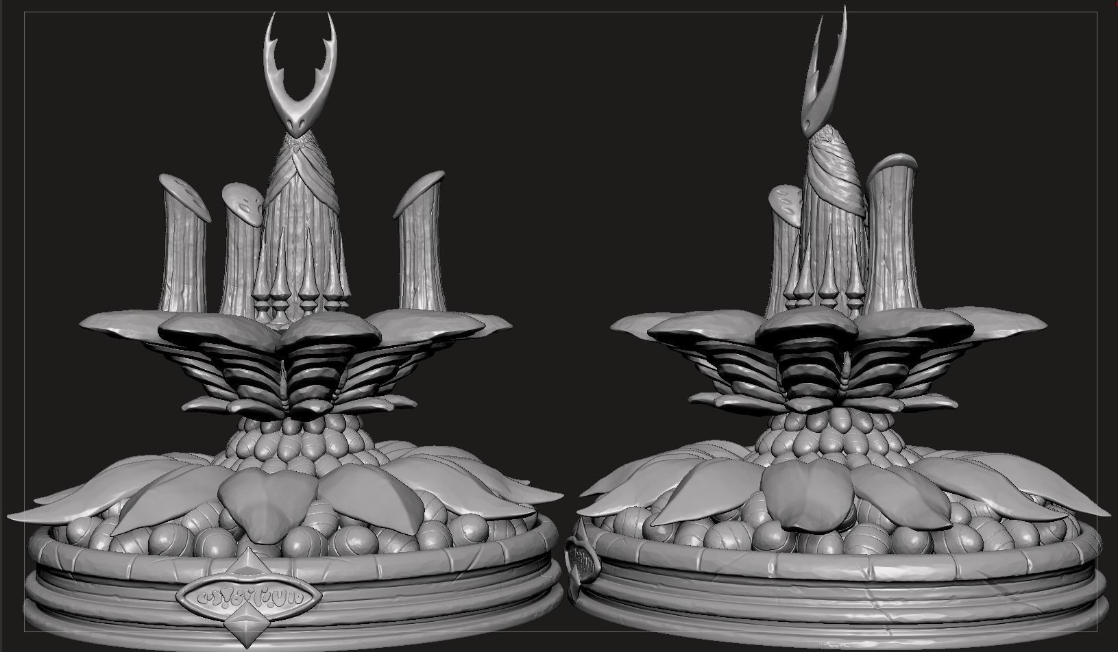 Hollow Knight The City of Tears Statue 3D print model_8
