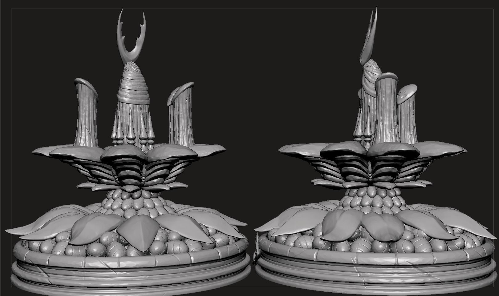 Hollow Knight The City of Tears Statue 3D print model_9