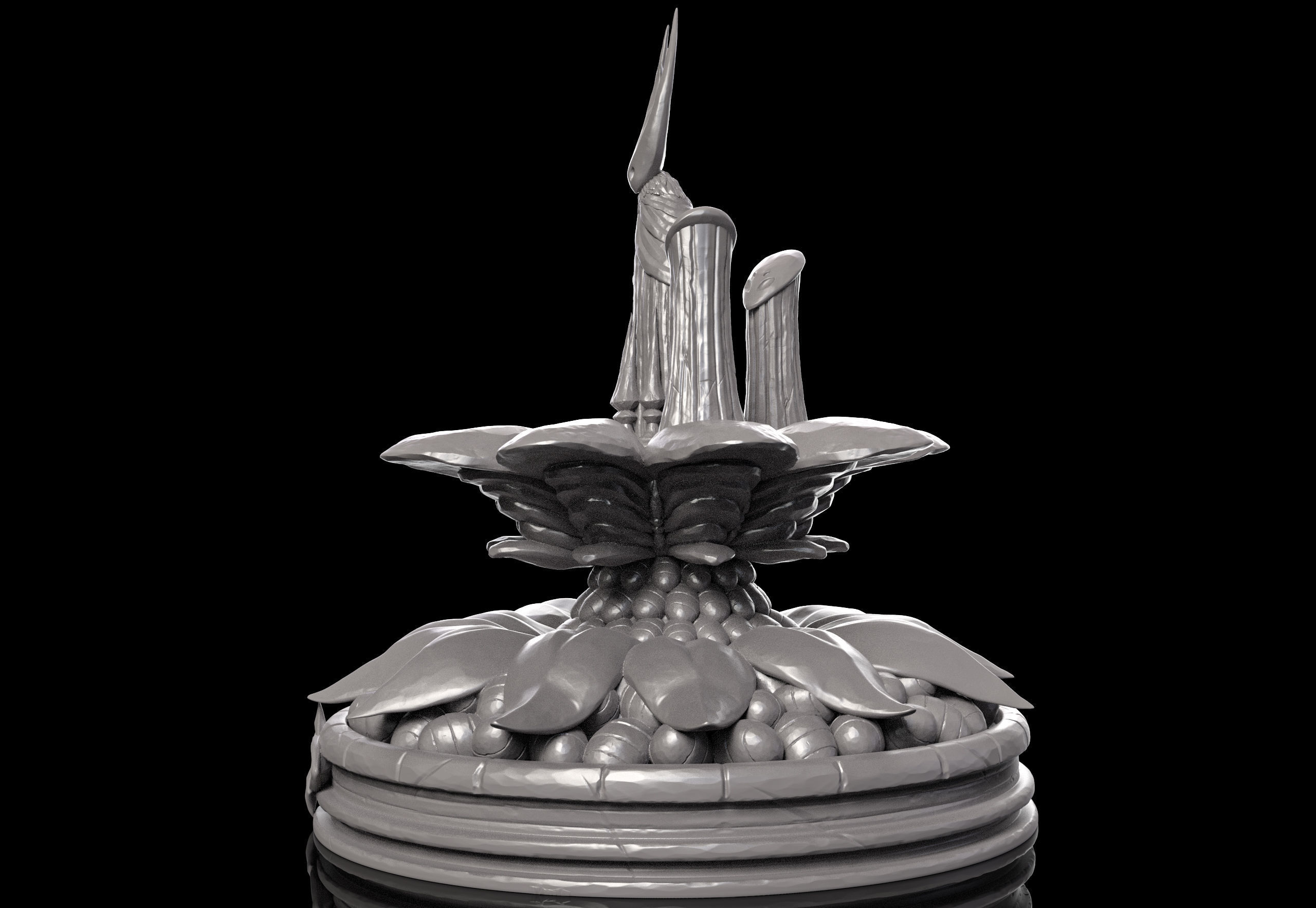 Hollow Knight The City of Tears Statue 3D print model_2