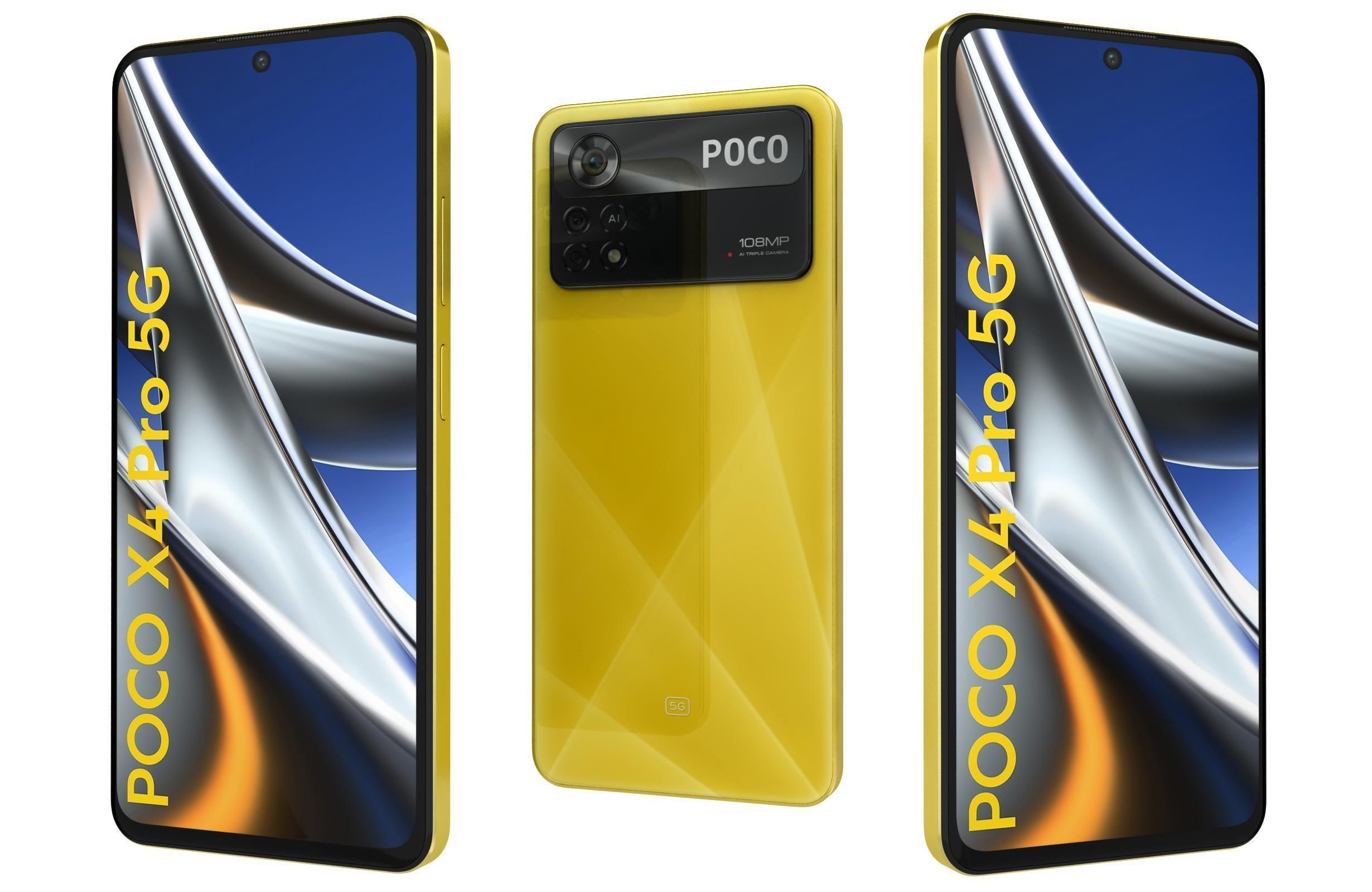 Xiaomi Poco X4 Pro 5G All Colors 3D model_13