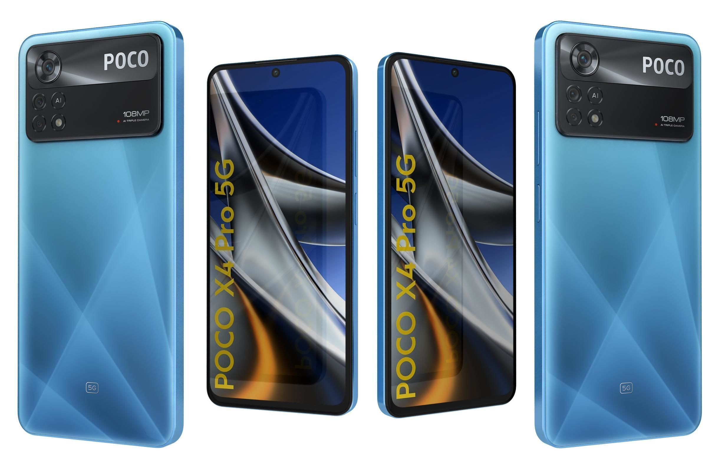 Xiaomi Poco X4 Pro 5G All Colors 3D model_41