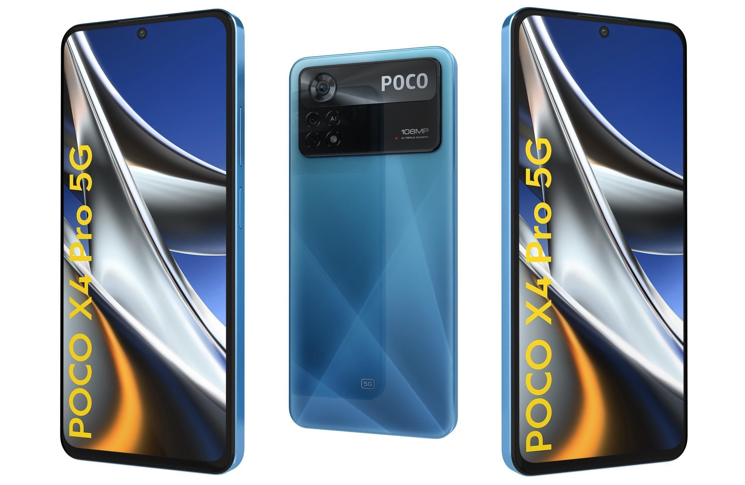 Xiaomi Poco X4 Pro 5G All Colors 3D model_28