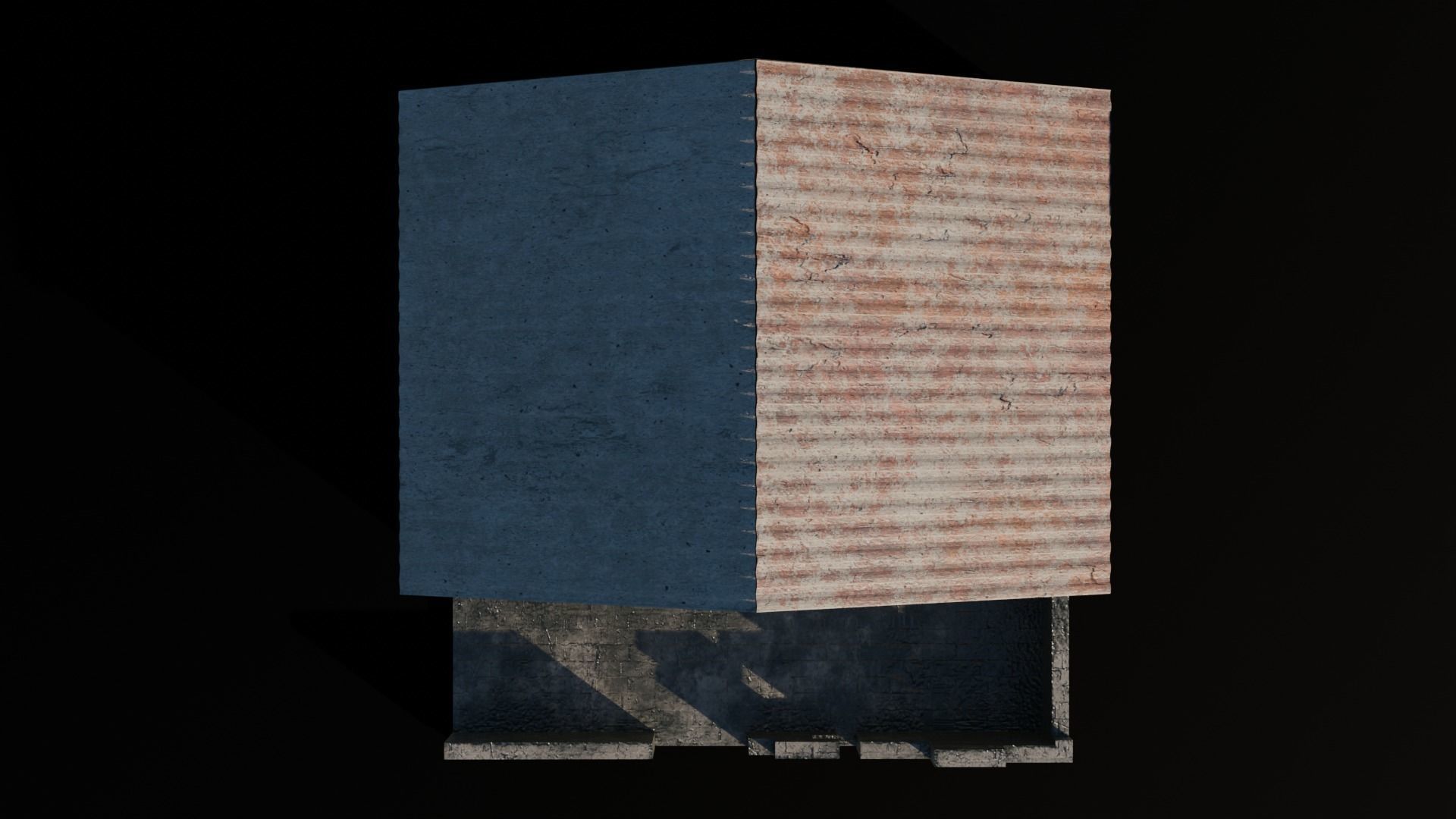 Old House 01 Low-poly 3D model_4