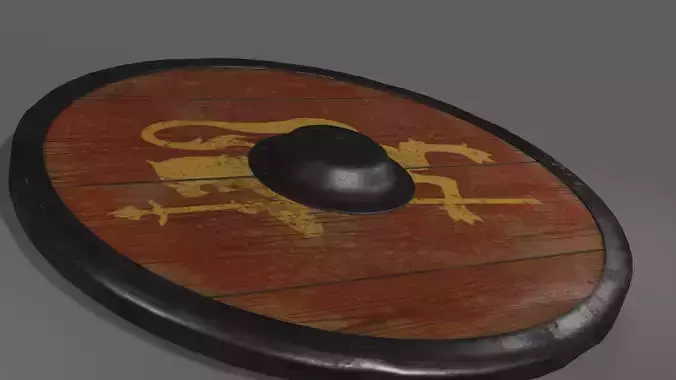 Viking Shield - low poly
