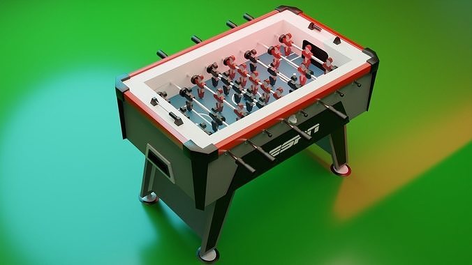 ESPN 56 Foosball Table Low-poly 3D model