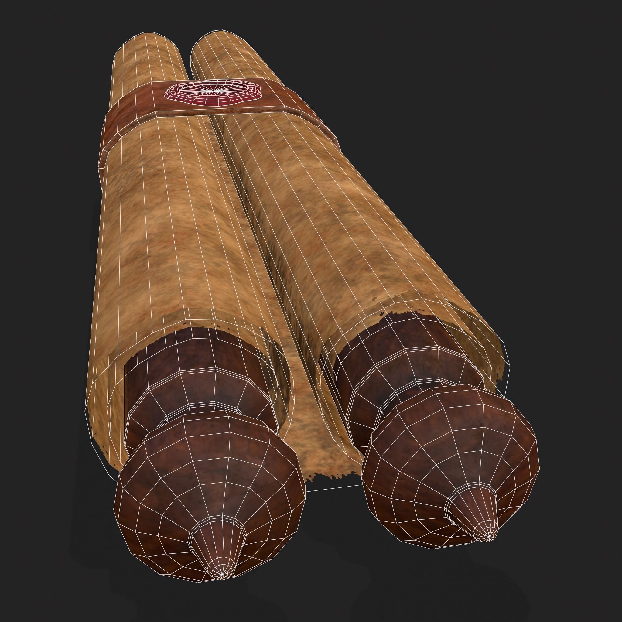Medieval Chronicle Scrolls Low-poly 3D model_8