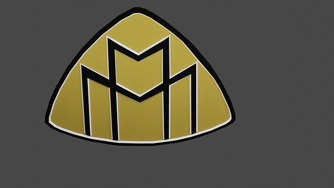 Maybach 3D Logo Low-poly 3D model