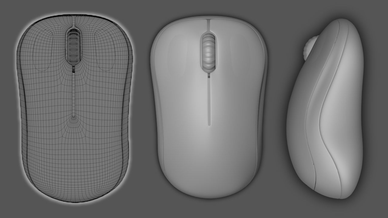 LOGITECH COMPUTER MOUSE  3D model_19