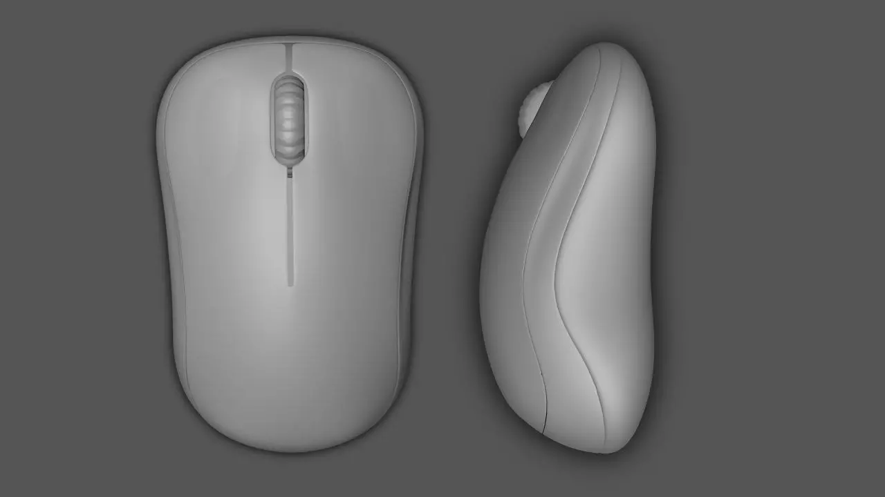 LOGITECH COMPUTER MOUSE  3D model_0