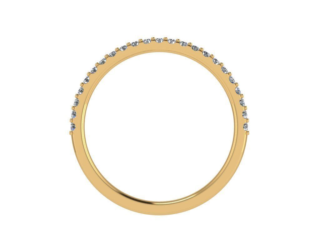 Ring075 diamond eternity ring gold 3D print model_2