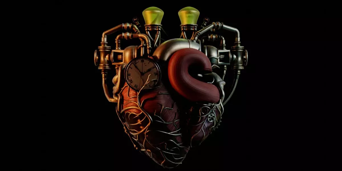 steampunk heart Free 3D model