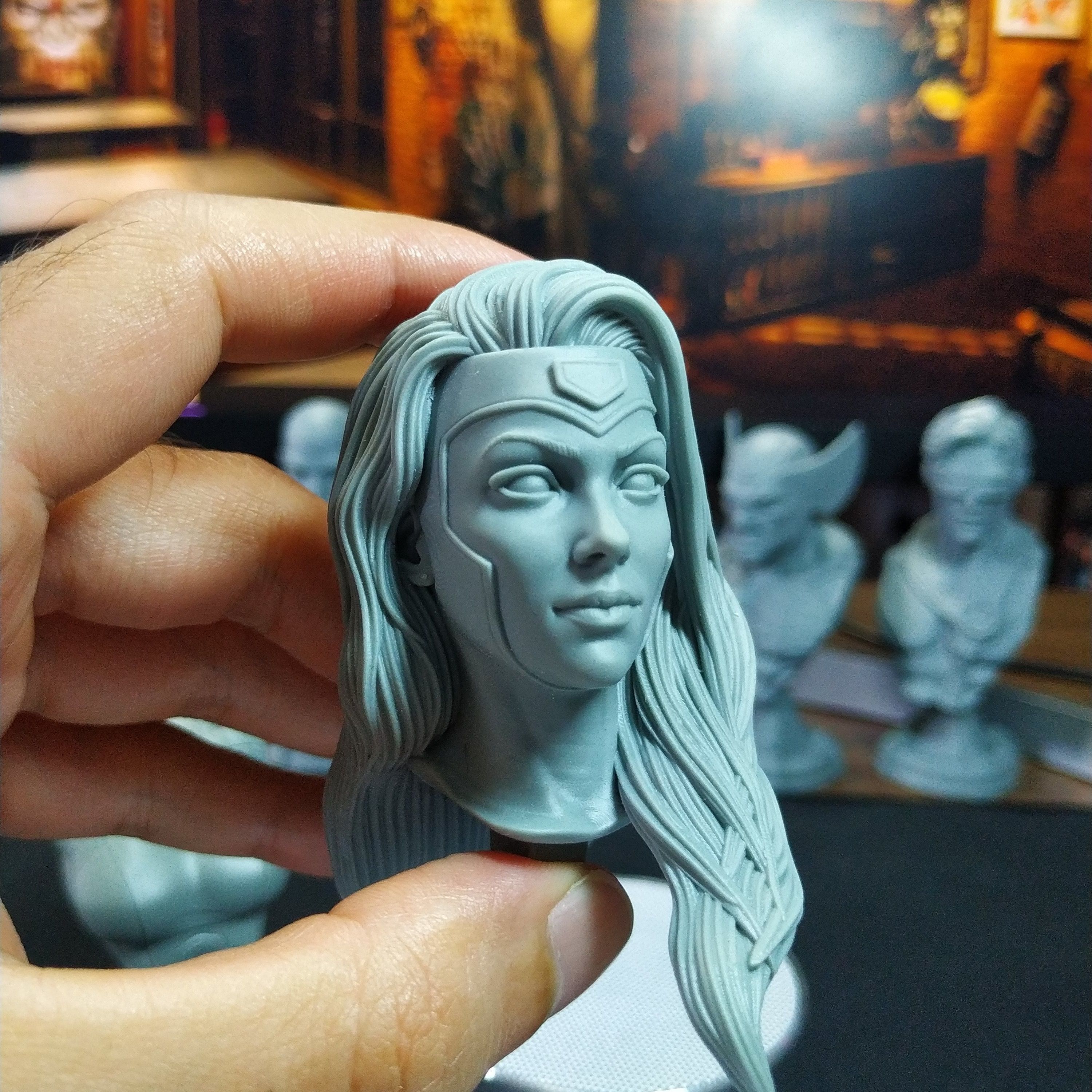 JEAN X- MEN BUST 3D print model_2