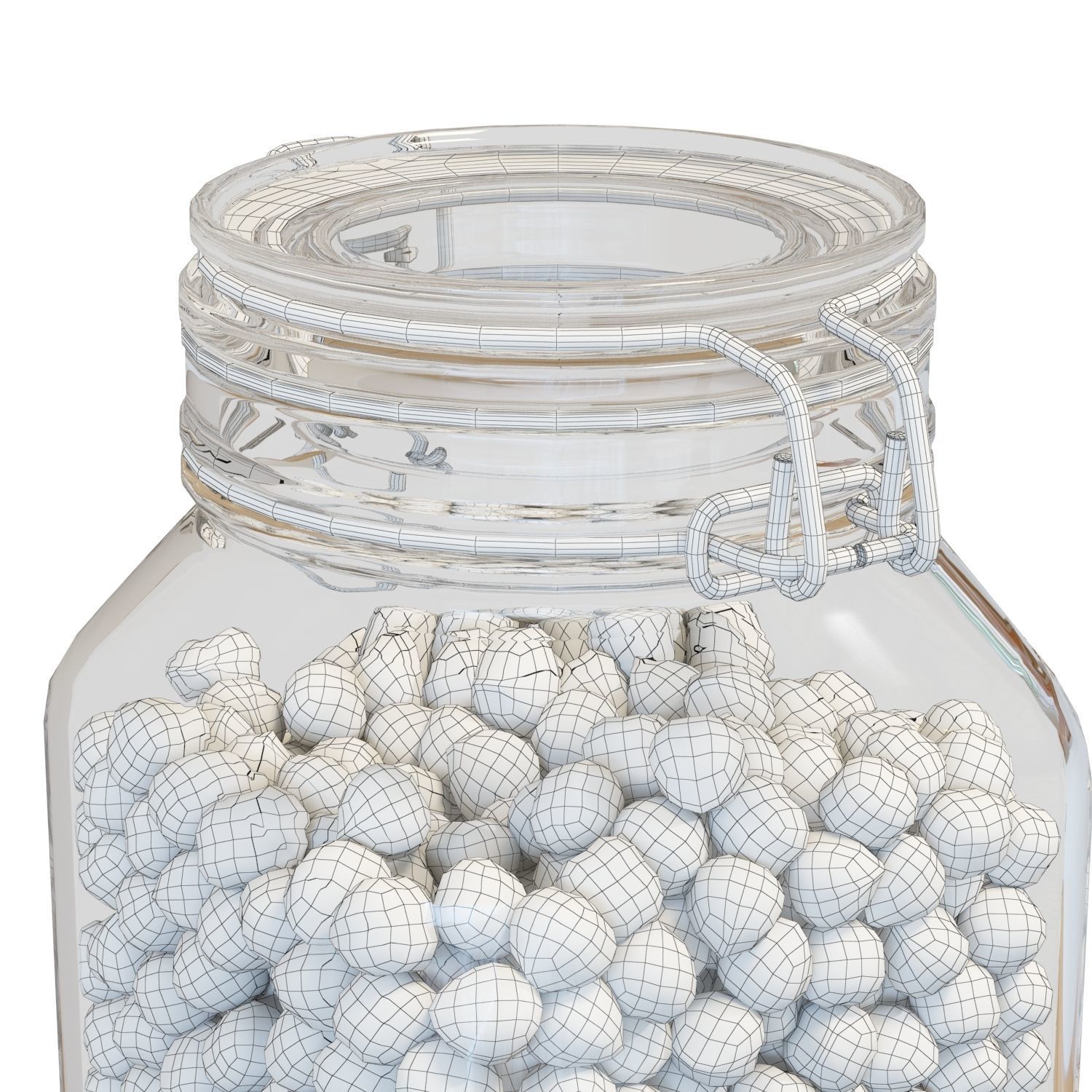 Food Set 24 - Fido Jar with Hazelnuts 3D model_9