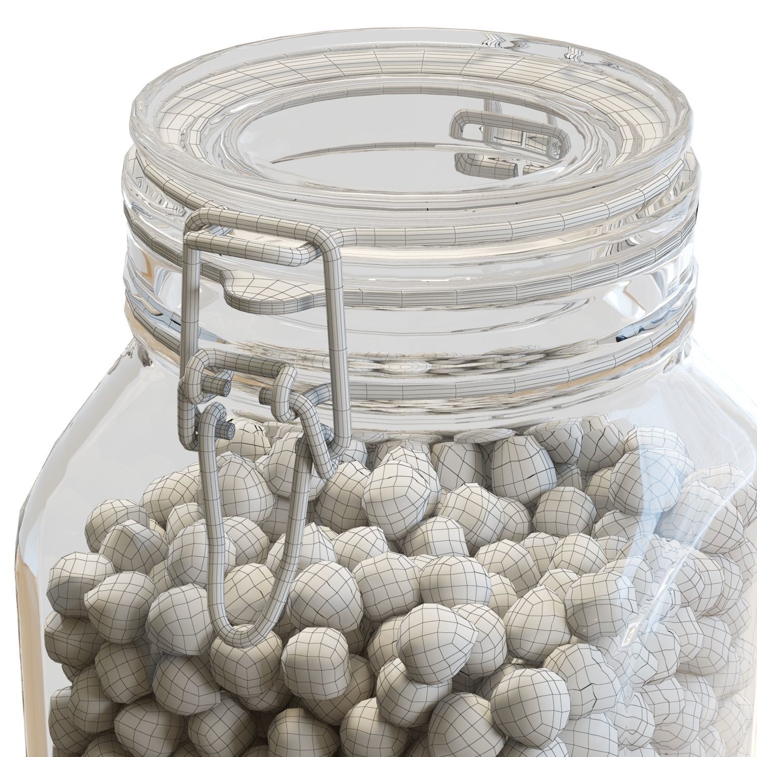 Food Set 24 - Fido Jar with Hazelnuts 3D model_8