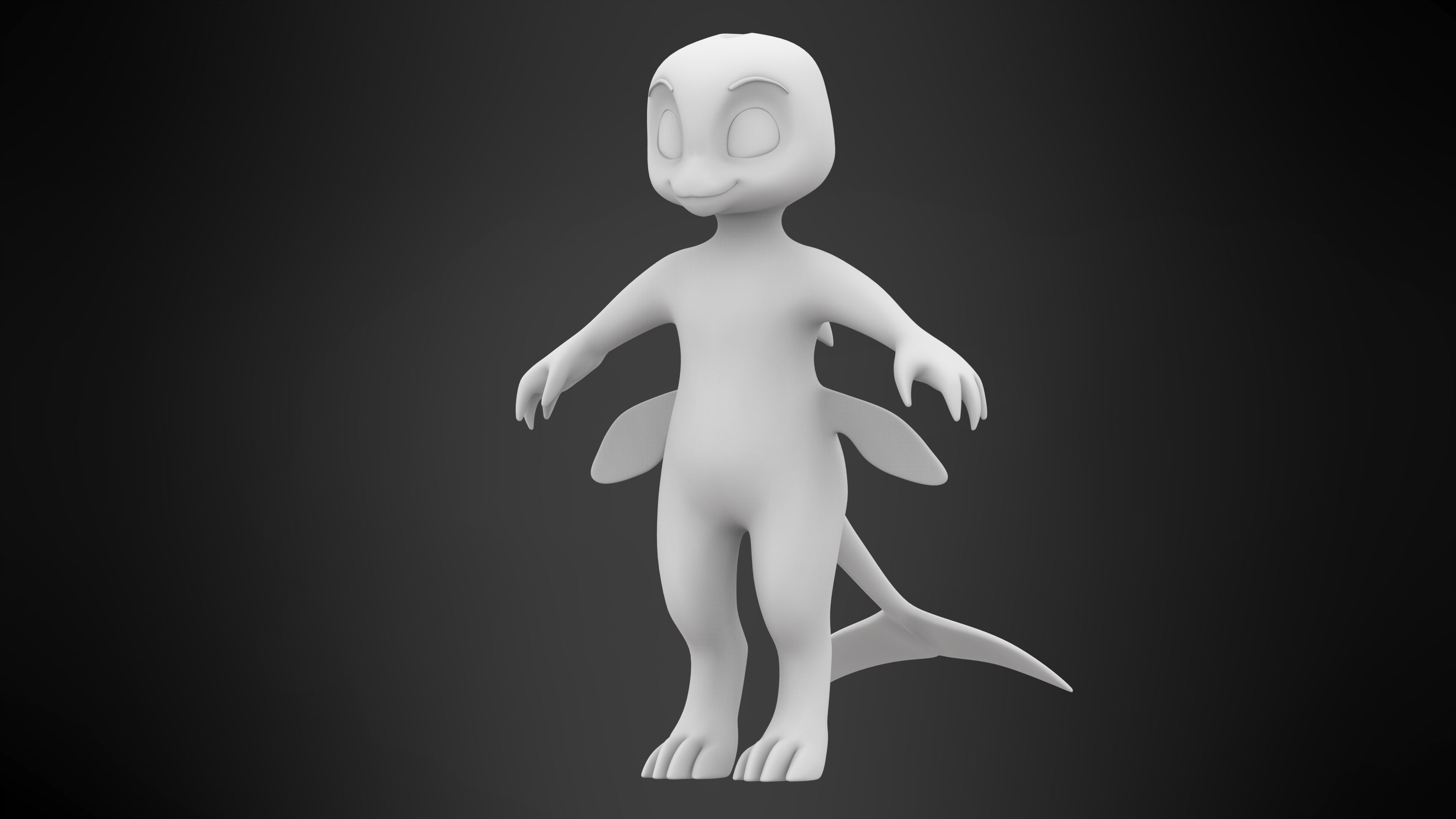 Killer Whale Orca  Low-poly 3D model_5