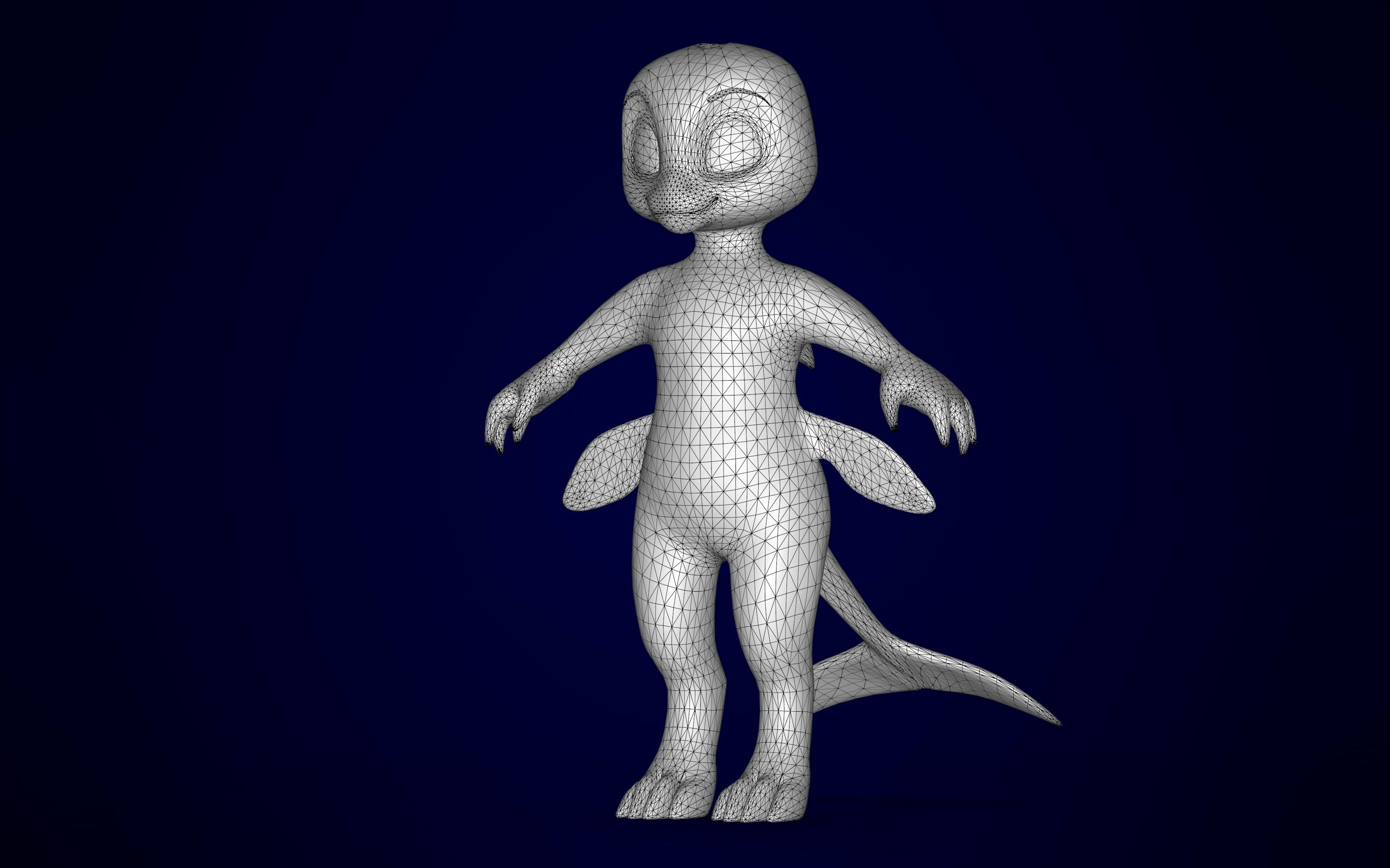 Killer Whale Orca  Low-poly 3D model_10