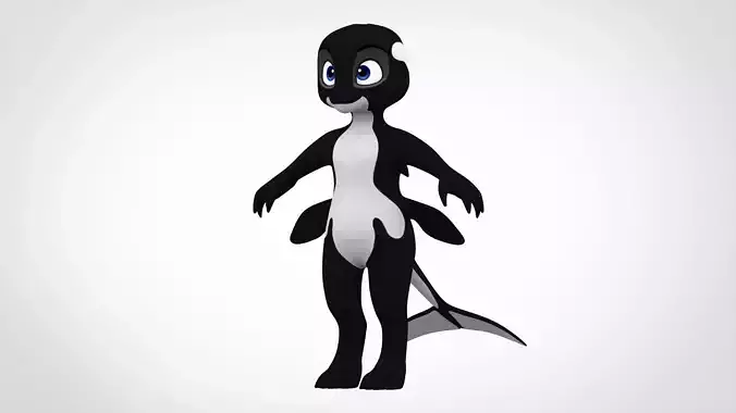 Killer Whale Orca  Low-poly 3D model