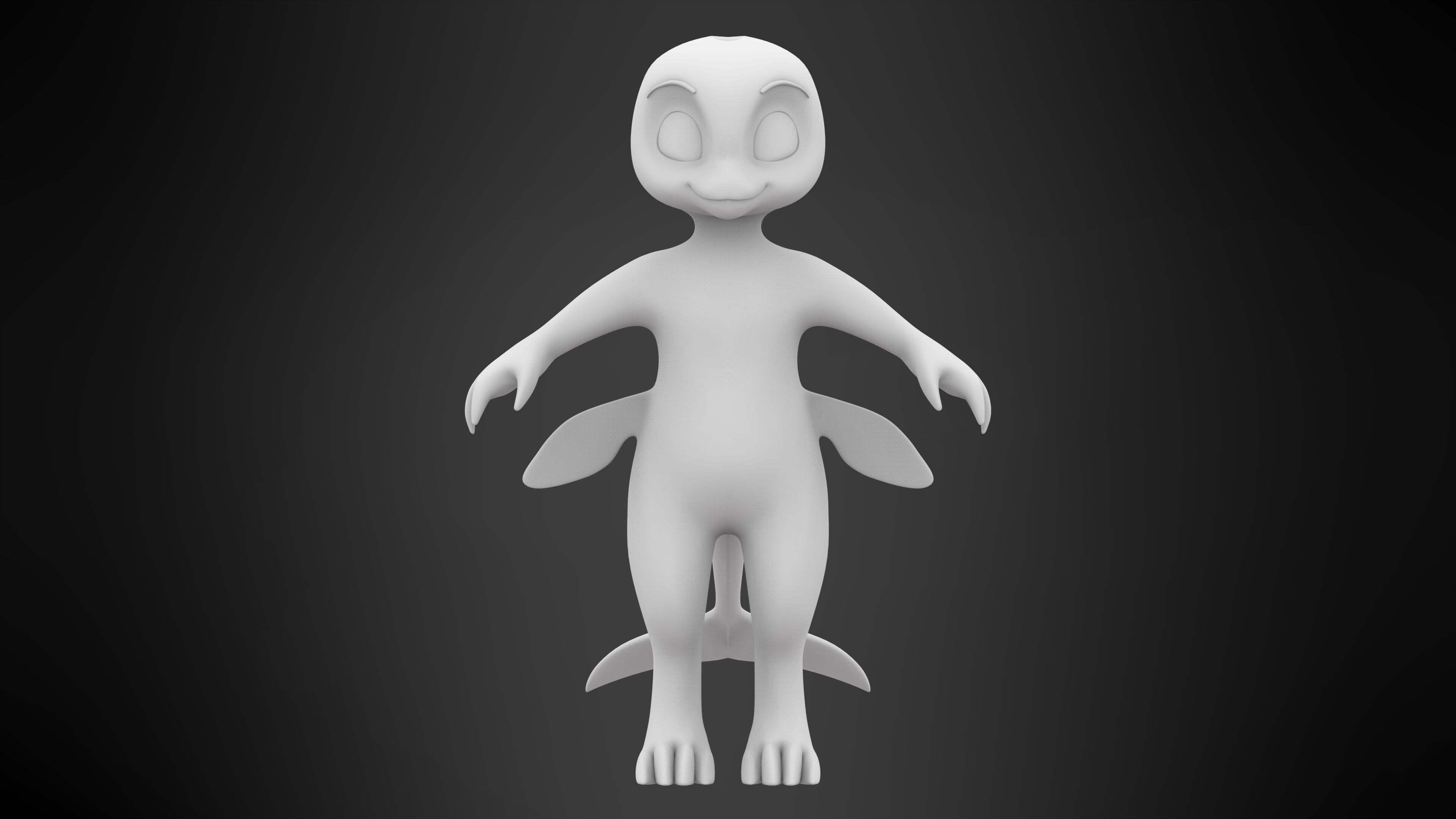 Killer Whale Orca  Low-poly 3D model_6