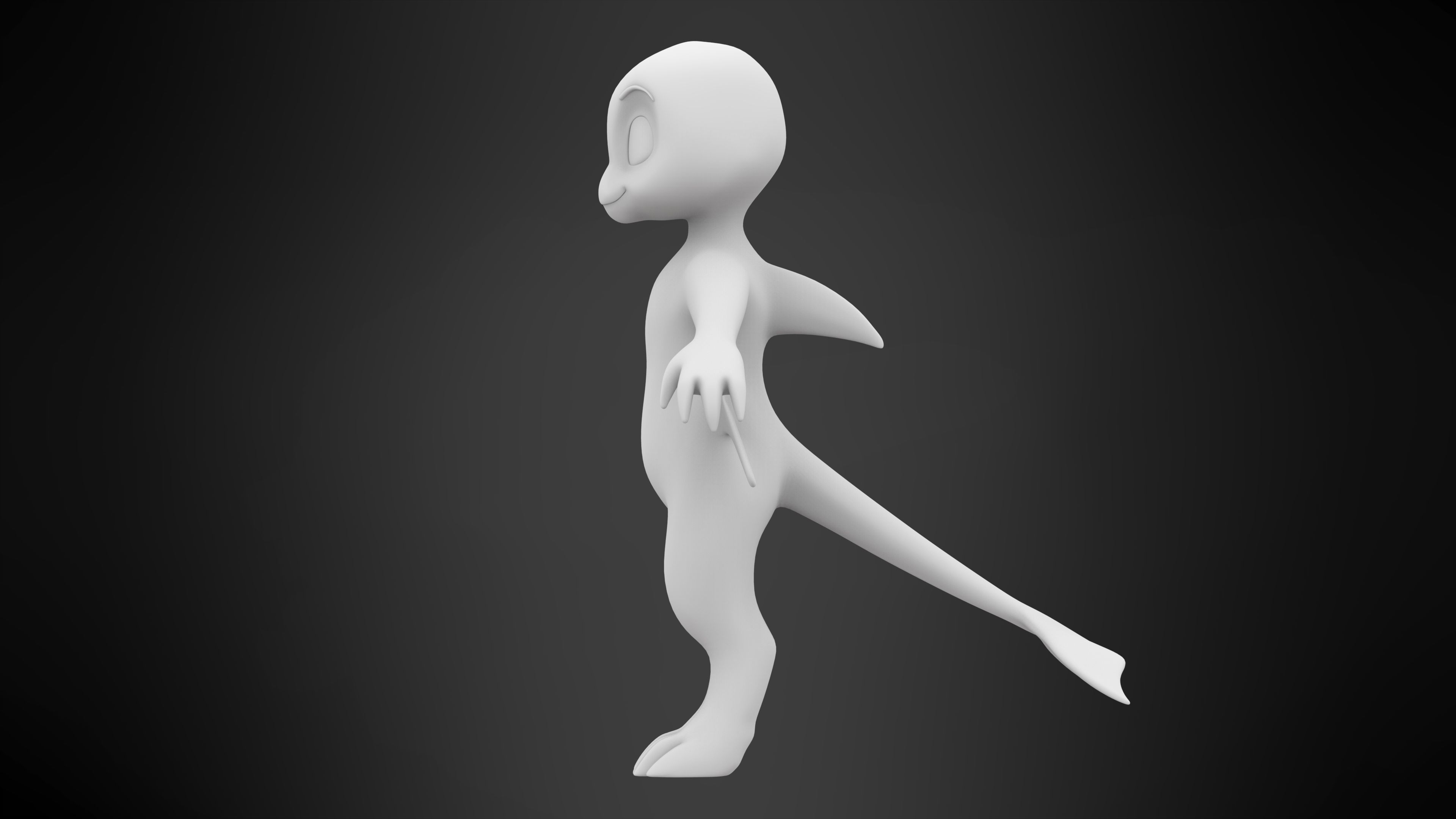 Killer Whale Orca  Low-poly 3D model_7