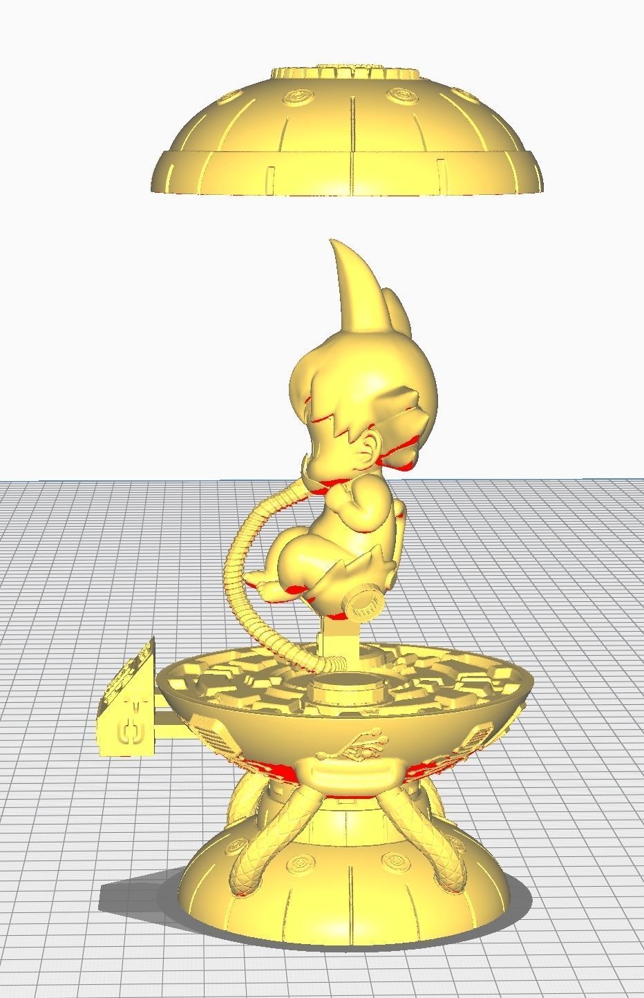 baby goku 3D print model_13