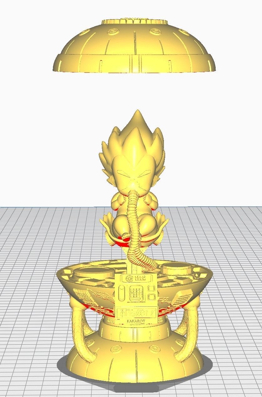 baby goku 3D print model_19