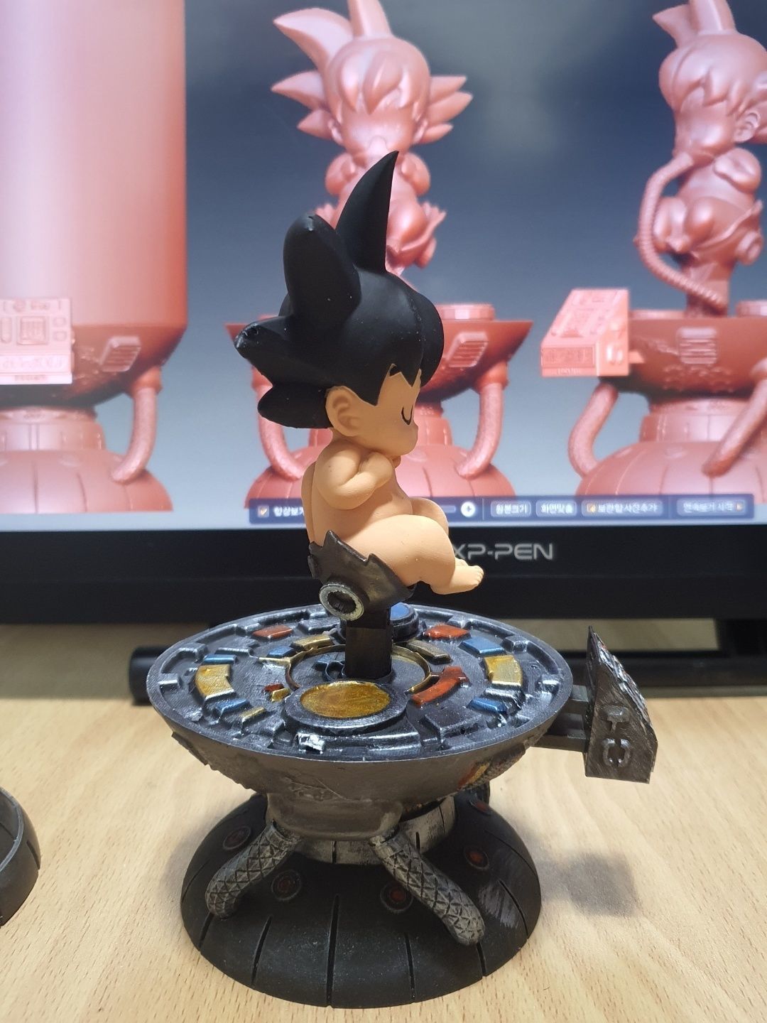 baby goku 3D print model_5