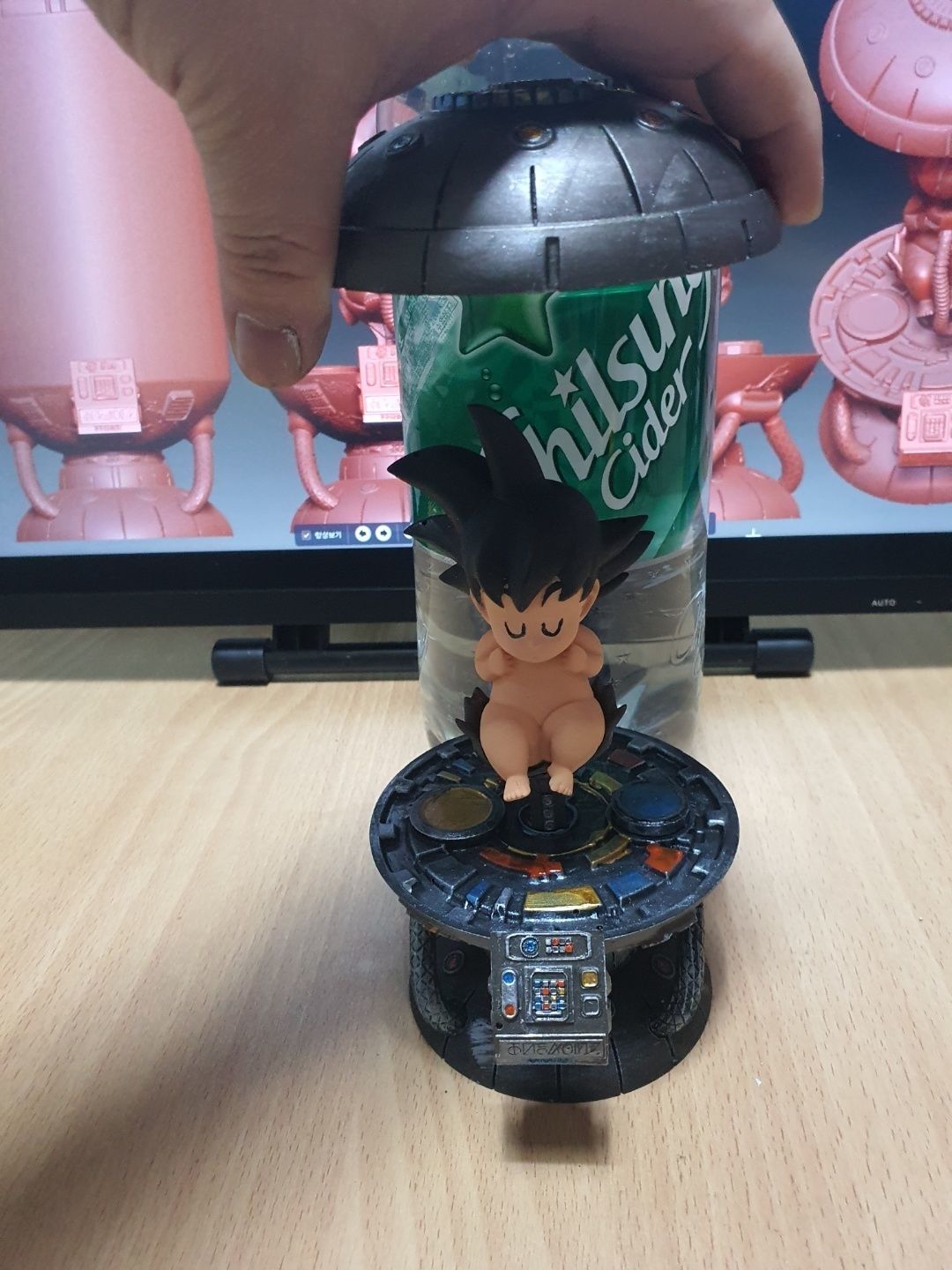 baby goku 3D print model_9