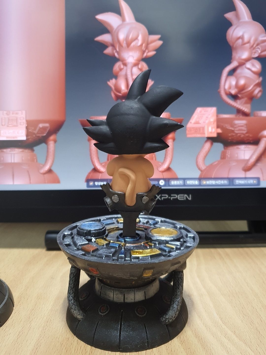 baby goku 3D print model_4