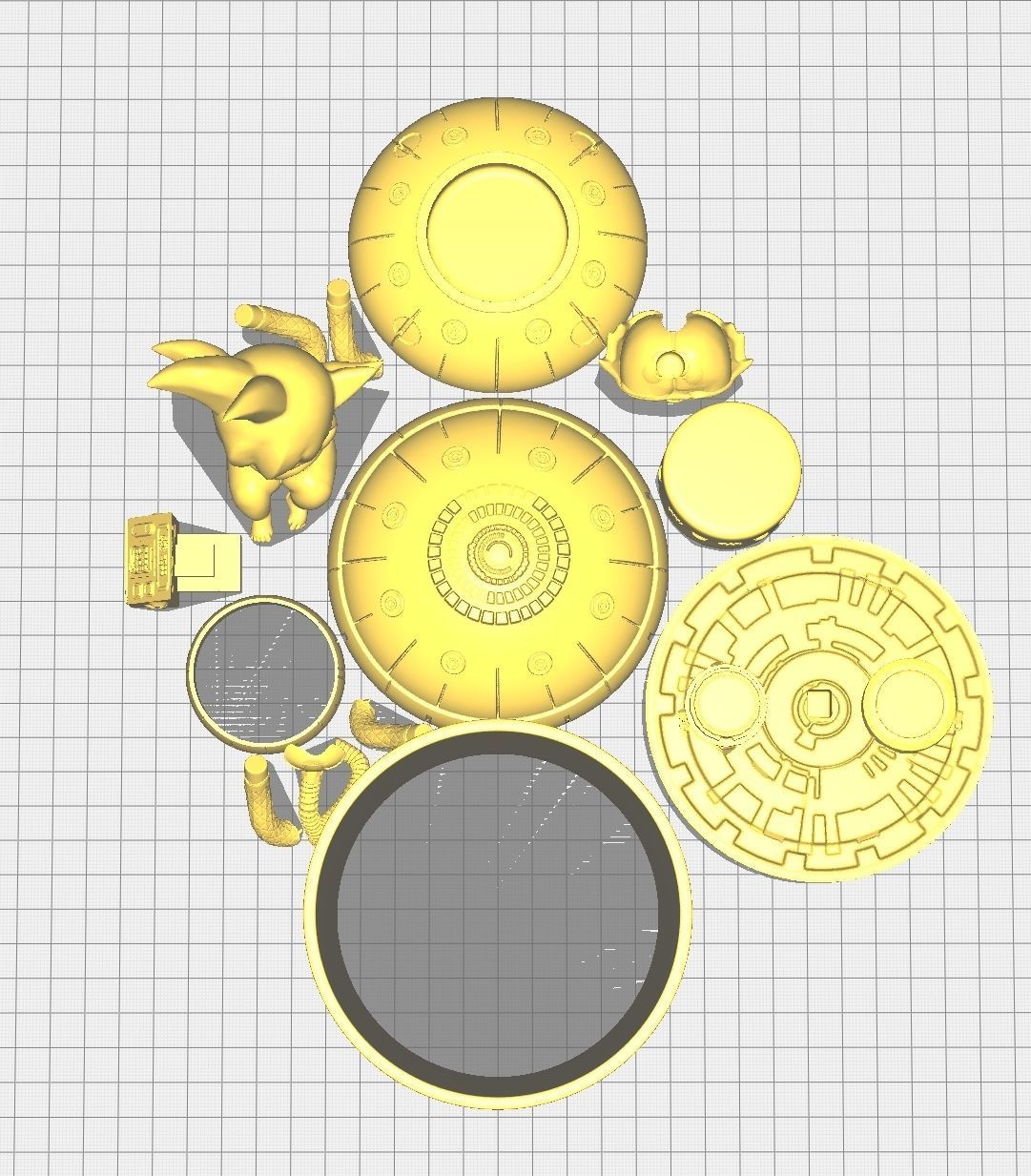 baby goku 3D print model_17