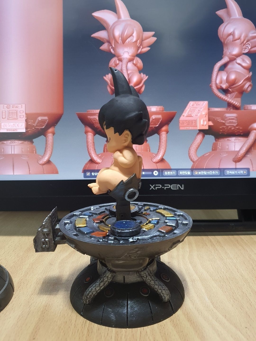 baby goku 3D print model_3