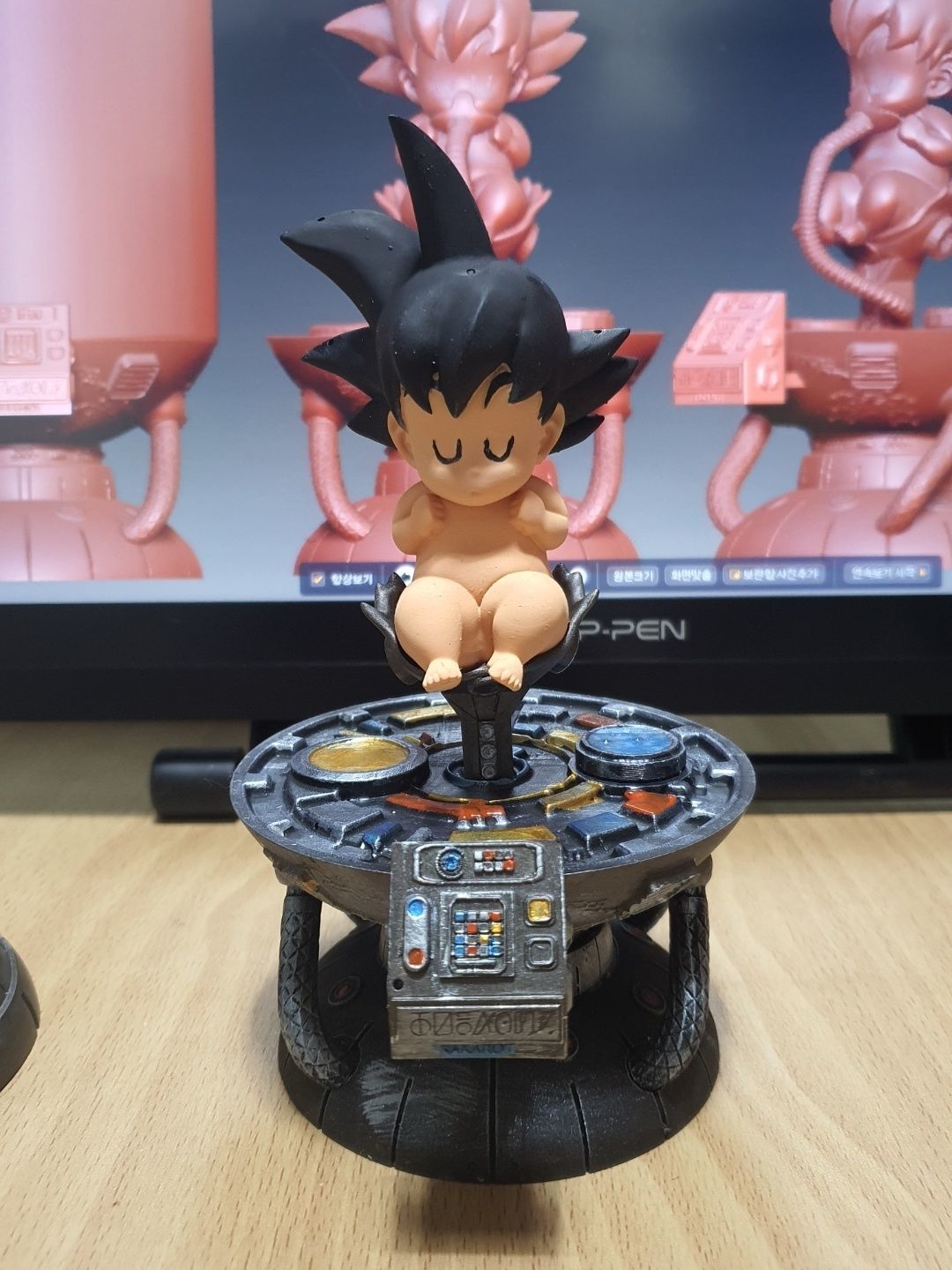 baby goku 3D print model_2