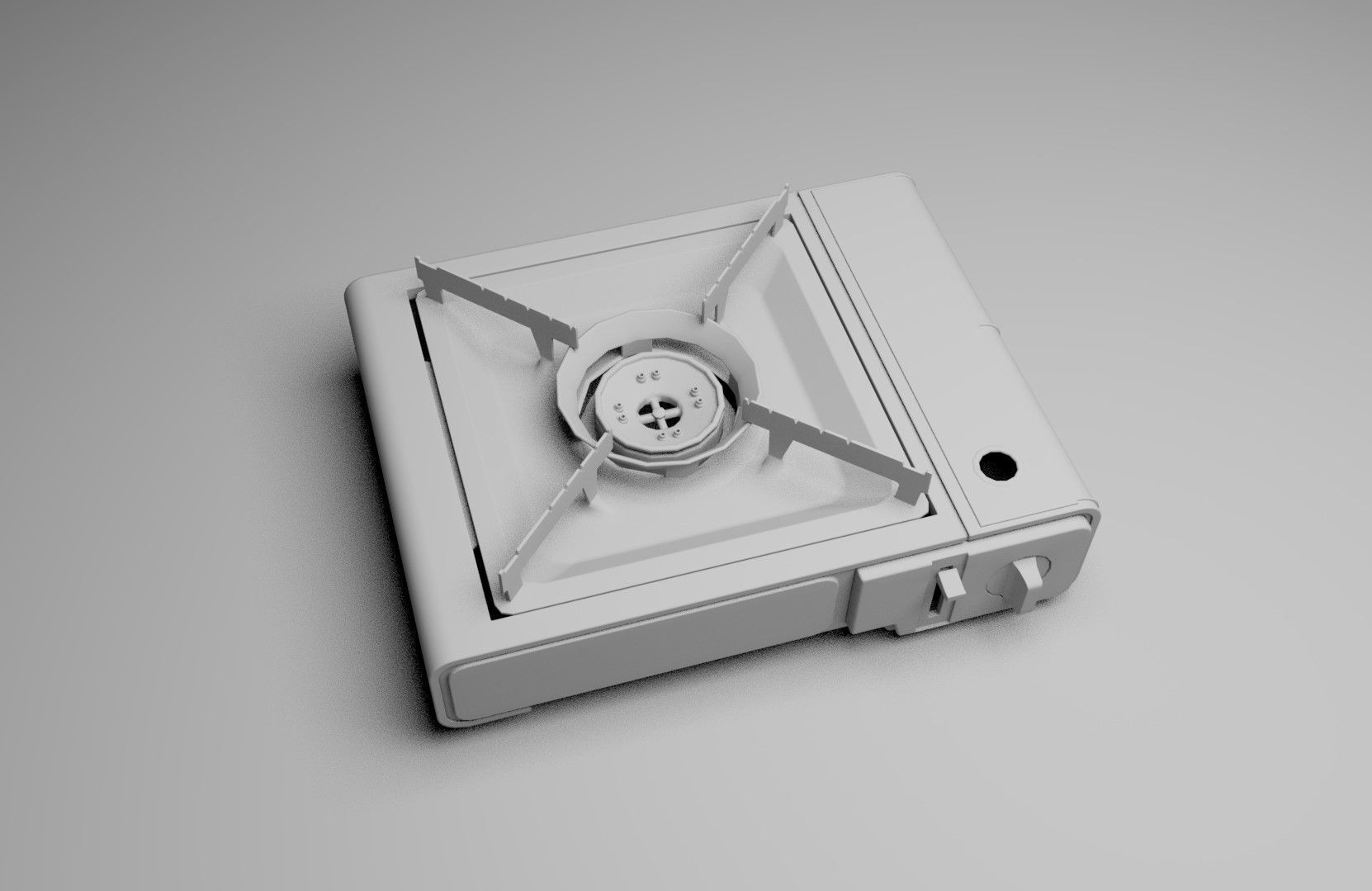 Camping stove model 3D model_3
