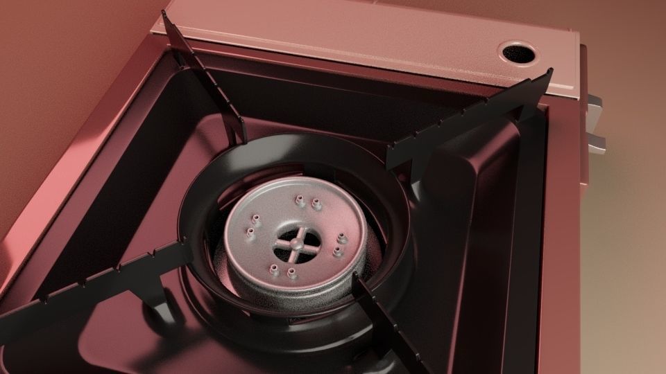 Camping stove model 3D model_2