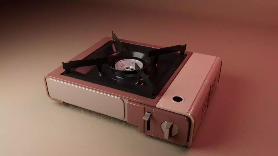 Camping stove model 3D model_0