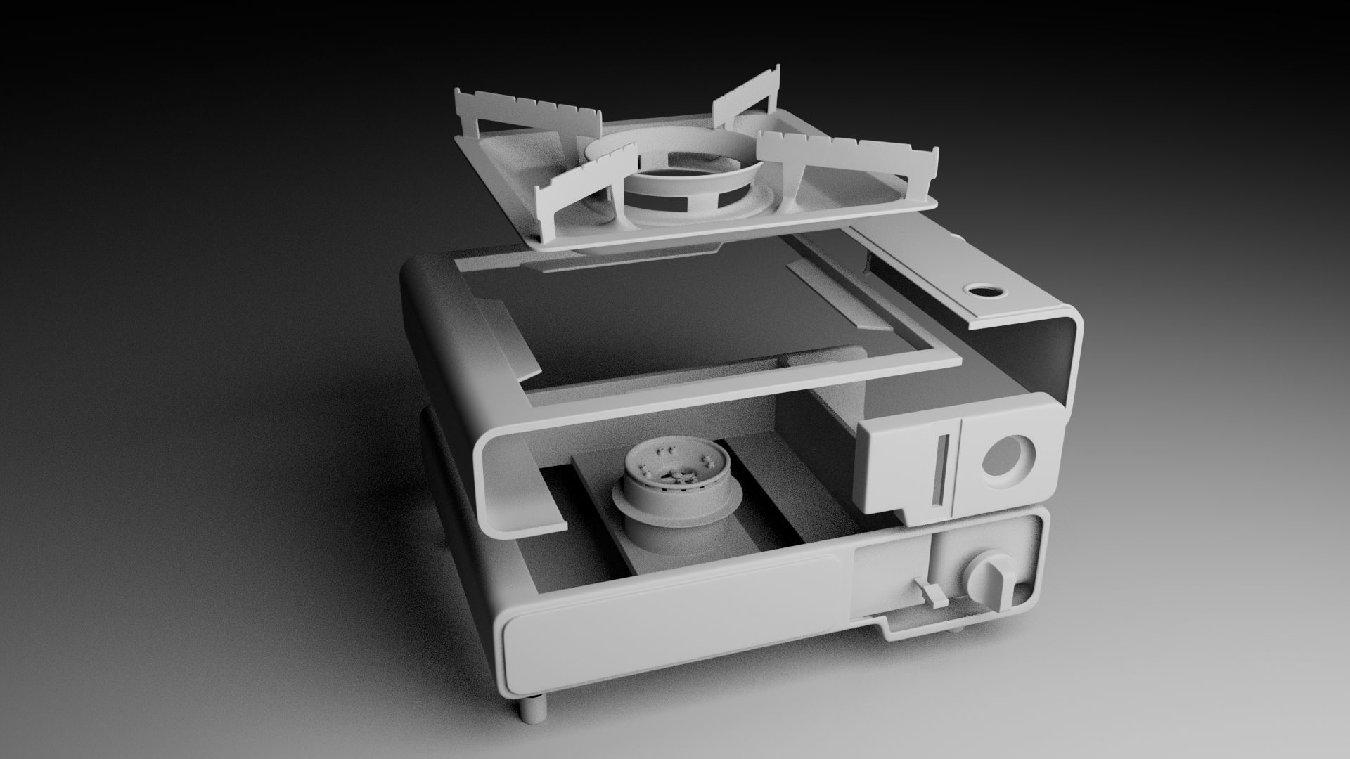 Camping stove model 3D model_5